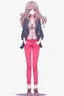 Placeholder: Anime woman, attractive full body