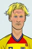 Placeholder: Erling Braut Holland Norwegian football player cartoon 2d