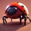 Placeholder: Ladybug robot, ultra realistic, ultra highly detailed, shiny, bokeh, smooth, studio quality, octane render, ambient lighting, polaroid,--ar 1:1 --v4