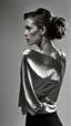 Placeholder: photography of a beautiful anorexic woman, silver satin blouse, megyn kelly show