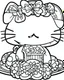 Placeholder: Hello Kitty coloring page