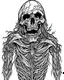 Placeholder: create a 2d black outline, "full body scary psycho monster death coloring book for adults", coloring page, low details design, black contour, coloring page design, coloring page for adults,horror background, black contour and white space beetween contour, same contour,sketch style, horror style, creepy style, minimalist, halloween background,simple, white background