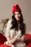 Placeholder: Liv Tyler is wearing a red hat, a flowery hat, and she's sitting in her own bed, in her own room.