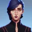 Placeholder: Portrait of a 30 year old sorceress like Mary Poppins