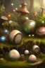 Placeholder: boccia in fungus garden, glowing pixies, hi detail, 4k, clear focus, depth of field, color correction, studio quality, backlight