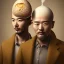 Placeholder: portrait of korean man whose head is a giant egg