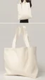 Placeholder: Cotton Tote Bag is plain, with no drawings on it