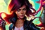 Placeholder: Kamala Khan Aka Marvel-Punk, Punk Rock Style Fashion Take On Her Costume, Punk Rock Hair Style, Heroic Rebellious Vibes, Concept Art, By Sean Gordon Murphy