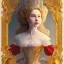 Placeholder: "Queen of Hearts" book young man character of "Alice in the wonderland".Detailed face, detailed eyes, Realistic lighting,elegant dress,sarcastic smile,.behance contest winner, generative art, baroque, intricate patterns, fractalism, movie still, cartoon.style by Disney,Chie Yoshii,earnst haeckel,james jean.