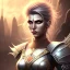 Placeholder: fantasy setting, half-hawk hairstyle, woman, dark-skinned, indian