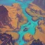 Placeholder: stylized,canyon,dungeons map,post apocalyptic,AI,futuristic,roboquest,top view,4k,details stylized,boss enermy,rogulikes