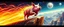 Placeholder: faster than a greased muscle shiny disco pig on a runaway train jumping over the cliff . speed and energy, goa trance poster