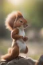 Placeholder: joe biden as a squirrel., bokeh like f/0.8, tilt-shift lens 8k, high detail, smooth render, down-light, unreal engine, prize winning