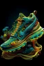 Placeholder: a stunning interpretation of Nike shoe sneaker, made of jellyfish, advertisement, solarpunk, highly detailed and intricate, golden ratio, very colorful, hypermaximalist, ornate, luxury, high heels, futurist, vanguard, style Dior