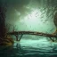 Placeholder: underwater scene with wood bridge, trees, forest submerged underwater, school of fish, 8k Resolution, Fine-Detail, High-Quality, Intricate, Detailed Matte, 3d Octane Render, Beautiful, Stunning, Brian Froud, Selina French, Howard Lyon, Greg Rutowski, Annie Dittman, Annie Stokes