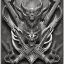 Placeholder: coat of arms of a dark city of blacksmith vampires with tatoos, very detailed