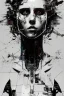 Placeholder: Danish singer MØ face,Abstract Yoji Shinkawa,cyberpunk,