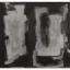 Placeholder: abstract artwork of black and white rectangles, oil on canvas, black and white, smudged charcoal, in the style of mark rothko