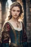 Placeholder: Photo of an actual 15th century 20 year old Russian princess looking unbelievably irresistible in a castle, (fit body), small waist, wide hips, beautiful, petite, skinny, highly detailed skin, ((perfectly detailed face)), ((highly detailed eyes)), ((realistic)), bokeh, moody light, dramatic shadows, high contrast, highest professional quality, awe-inspiring masterpiece. Professionally edited and color balanced to perfection. ((Award winning photo)).