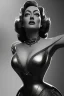 Placeholder: Joan Crawford as evil queen in black leather, busty, cleavage, dominatrix, curvy, angry, stern look. unreal 5, octane render, cinema4d, dynamic lighting, dramatic lighting, 4k, redshift render, highly detailed, hyper realistic,anthropomorphic