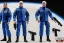 Placeholder: Mike Pence as G.I. Joe toy Doll figure With a pistol space force Blue fabric uniform, black Moonboot