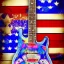 Placeholder: PEACE electric guitar PEACE psychedelic hippie trippy acid LSD PEACE GUITAR peacesign AMERICAN FLAG SUNGLASSES