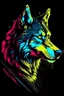Placeholder: masterpiece, best quality, Siberian Wolf, simple logo background, in the style of japanese manga, duotone, professional quality panting, ultra detailed, joyful lightning, multiple colors with some shades, half body shot