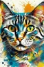 Placeholder: Discover the Perfect animal crazy cat Front Cover Design painting art logo