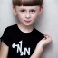 Placeholder: Russian short hair beautiful tomboy boyish boylike short man's haircut boyish features shortcut in black girlish nightgown mommy