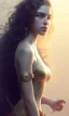 Placeholder: romanian model , cute, beautiful, long hair , wavy hair, curly hair، black eyes, full body, cinematic, 8k, resolution concept art portrait by Greg Rutkowski, Artgerm, WLOP, Alphonse Mucha dynamic lighting hyperdetailed intricately detailed