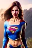 Placeholder: hyper realist, hyper detailed, stunningly beautiful supergirl, athletic realistic body, by greg rutkowski, magali villeneuve, artgerm, wlop, rossdraws, concept art, digital painting