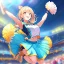 Placeholder: Clear focus,High resolution, Cheerleader, Jumping