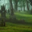 Placeholder: green horror graveyard
