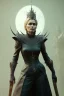 Placeholder: Cercei Lannister as evil queen in black leather, busty, cleavage, dominatrix, curvy, angry, stern look. character design by cory loftis, fenghua zhong, ryohei hase, ismail inceoglu and ruan jia. unreal engine 5, artistic lighting, highly detailed, photorealistic, fantasy