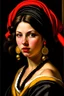 Placeholder: Portrait of Yunalesca, from Final Fantasy X, Caravaggio style