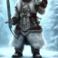 Placeholder: Polar bear warrior, crown,