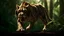 Placeholder: Huge sabre-toothed cat in the jungle with intricately detailed face, professional photography, bokeh, a breathtaking background cinematic side light, wide shot shot on dslr 64 megapixels sharp focus, canon lens, Hyperrealistic, concept art, 16k resolution