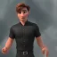 Placeholder: Man in black shirt with brown eyes