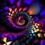 Placeholder: a mandelbulb 3d fractal made of metallic random color cubes a pertty artistc background