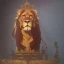 Placeholder: lion with crown on throne