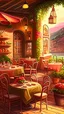 Placeholder: Restaurant, date, scenery, background, art, drawing, very realistic, detailed, vibrant colors.