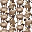 Placeholder: brown grey cream goats and alpacas pattern PIERRE JOSEPH REDOUTÉ