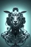 Placeholder: sheep brain cyborg, matrix style