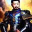 Placeholder: Ultra detailed fullbody Portrait in oil on canvas of Xiahou Dun with armor,helmet,extremely detailed digital painting,ultrarealistic skin,intense stare, extremely detailed face, crystal clear eyes, mystical colors ,perfectly centered image, perfect composition, rim light, beautiful lighting,masterpiece ,8k, stunning scene, raytracing, anatomically correct, in the style of Simon Bisley and Ohrai Noriyoshi and robert e howard and Steve Jung and Wizyakuza and uncannyknack.