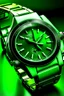 Placeholder: generate image of green face watch companies which seem real for blog