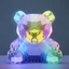 Placeholder: transparent multicolor crystal bear