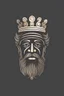 Placeholder: Crown logo With the face of an Achaemenid man (Vector and minimal style)