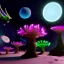 Placeholder: herbivore alien animals that graze on a scifi landscape, bioluminsescent plants, bioluminescent flovers, 8k resolution, dynamic lighting, ultra hyperdetailed, Unreal Engine 5, ultra colourful, very small details, realistic