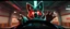 Placeholder: car driving happy 2d neon fluffy orc fox with human hands in the style of Escher and Giger and Fallout 4, pinhole cam, airbrush 3d rendering, on tv screen:A five-second cinematic single take in a clean industrial presentation hall.