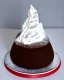 Placeholder: Matterhorn model made of chocolate sponge cake